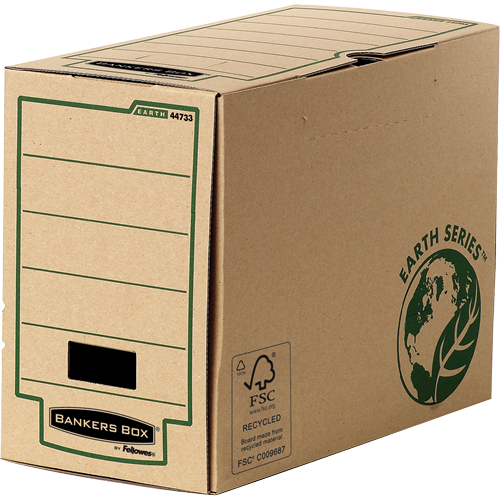 FELLOWES Pack de 20 Cajas de archivo definitivo A4+ 200mm Marrón con montaje manual 4473302