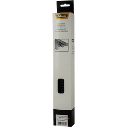 FELLOWES Pack de 25 espirales metálicas Negras 12 mm 6001102