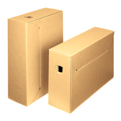 FELLOWES Pack de 50 Cajas de archivo Libre de Ácido 10 años Marrón 7770901