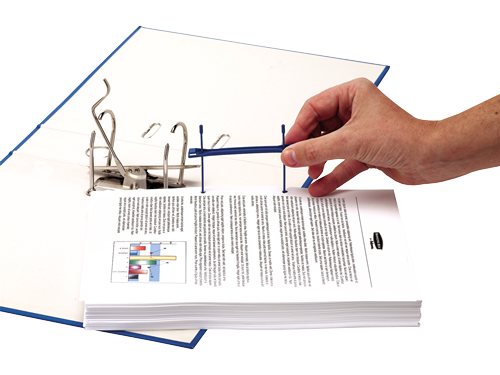 FELLOWES Pack de 50 Fasteners de plástico Pro Clip Azul (100mm) 0089801