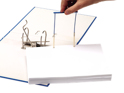 FELLOWES Pack de 50 Fasteners de plástico Pro Clip Azul (100mm) 0089801