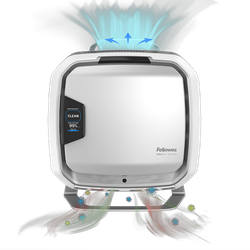 FELLOWES Purificador de aire AeraMax PRO AM IIIS PC (con contador de partículas y base para suelo o superficies) 9574001