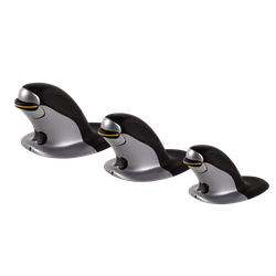 FELLOWES Ratón ergonómico vertical inalámbrico Penguin, tamaño L 9894501