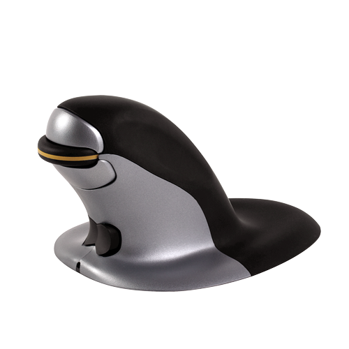 FELLOWES Ratón ergonómico vertical inalámbrico Penguin, tamaño M 9894701