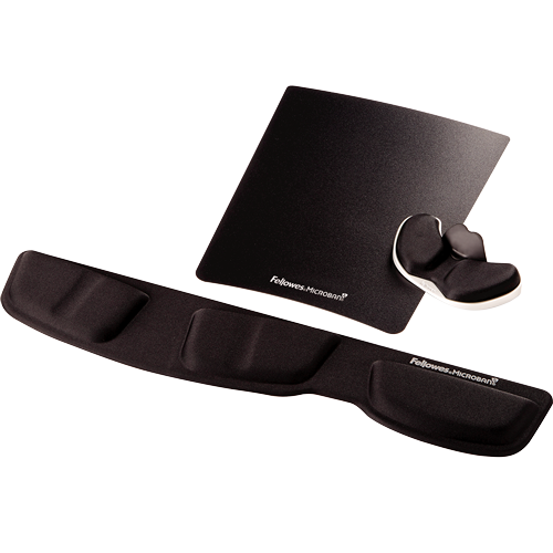 FELLOWES Reposamuñecas para teclado de espuma canal-V® Negro 9182801