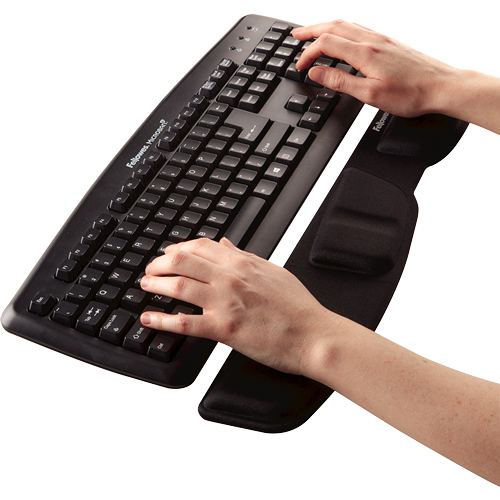 FELLOWES Reposamuñecas para teclado de espuma canal-V® Negro 9182801