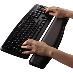 FELLOWES Reposamuñecas teclado ajustable Premium gel Grafito 9374201