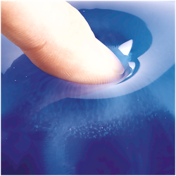 FELLOWES Reposamuñecas teclado gel Crystal® Azul 9113709