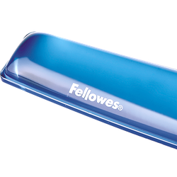 FELLOWES Reposamuñecas teclado gel Crystal® Azul 9113709