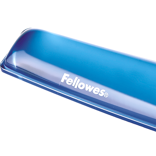 FELLOWES Reposamuñecas teclado gel Crystal® Azul 9113709
