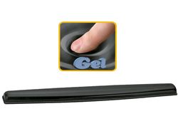 FELLOWES Reposamuñecas teclado gel Crystal® Negro 9112201