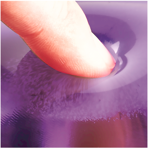FELLOWES Reposamuñecas teclado gel Crystal® Violeta 9143703