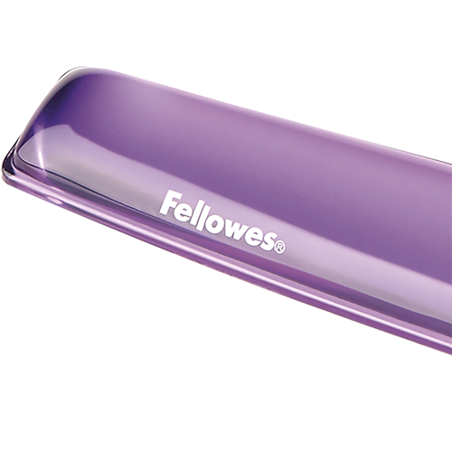 FELLOWES Reposamuñecas teclado gel Crystal® Violeta 9143703