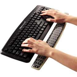 FELLOWES Reposamuñecas teclado Photo Gel Gris 9653601