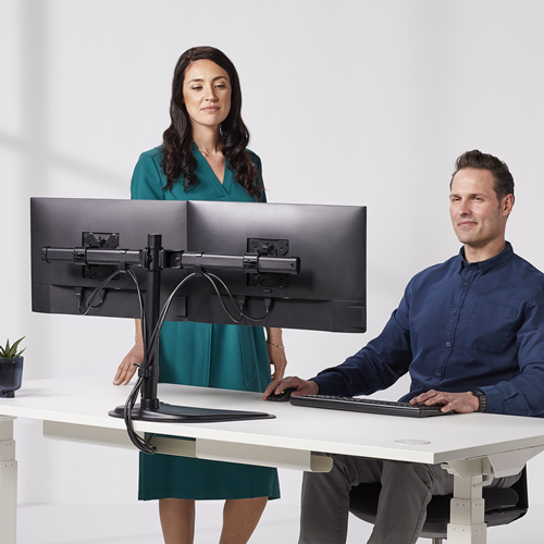 FELLOWES Soporte con peana para monitor doble en horizontal Professional Series  8043701