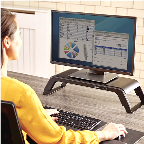 FELLOWES Soporte para monitor Hana® Negro 8060501