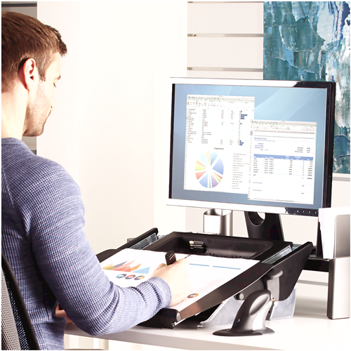 FELLOWES Soporte y atril multifunción Easy Glide® 8210001