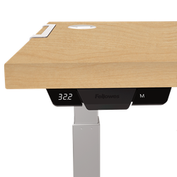 FELLOWES Tablero para mesa regulable en altura Arce 160x80cm 9870701