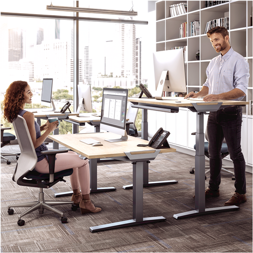 FELLOWES Tablero para mesa regulable en altura Arce 180x80cm 9870801