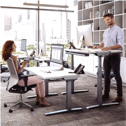 FELLOWES Tablero para mesa regulable en altura Blanco 180x80cm 9870201