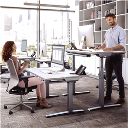 FELLOWES Tablero para mesa regulable en altura Gris 160x80cm 9870401