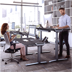 FELLOWES Tablero para mesa regulable en altura Roble 160x80cm 9871001