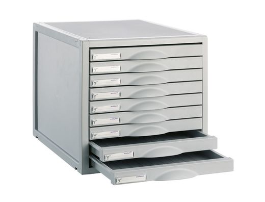 Fichero cajones de sobremesa 356x316x303 mm 9 cajones color gris