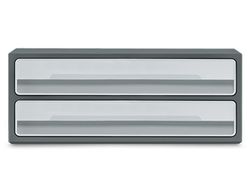 Fichero cajones de sobremesa cep moov up reciclado 80% 2 cajones color gris 275x369x146 mm