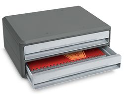 Fichero cajones de sobremesa cep moov up reciclado 80% 2 cajones color gris 275x369x146 mm