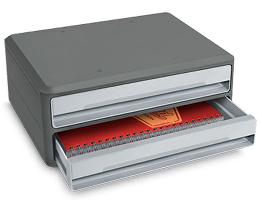 Fichero cajones de sobremesa cep moov up reciclado 80% 2 cajones color gris 275x369x146 mm