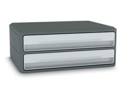 Fichero cajones de sobremesa cep moov up reciclado 80% 2 cajones color gris 275x369x146 mm