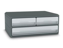 Fichero cajones de sobremesa cep moov up reciclado 80% 3 cajones color gris 275x369x146 mm