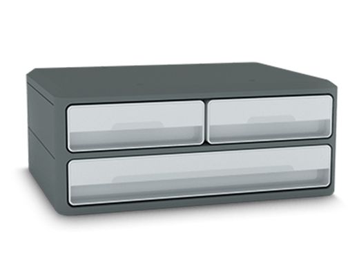 Fichero cajones de sobremesa cep moov up reciclado 80% 3 cajones color gris 275x369x146 mm
