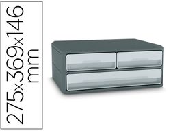 Fichero cajones de sobremesa cep moov up reciclado 80% 3 cajones color gris 275x369x146 mm