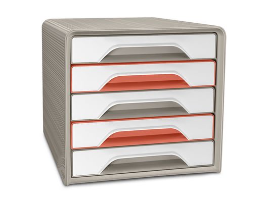 Fichero cajones de sobremesa cep terra nova 5 cajones smoove colores surtidos 360x288x271 mm