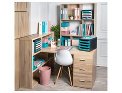 Fichero cajones de sobremesa exacompta skandi din A4+ polipropileno reciclado 6 cajones colores surtidos