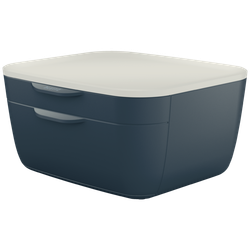Fichero cajones de sobremesa leitz cosy 2 cajones gris