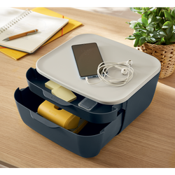 Fichero cajones de sobremesa leitz cosy 2 cajones gris