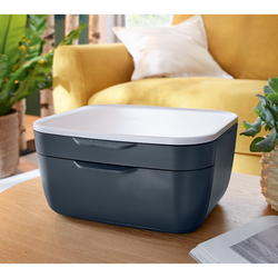 Fichero cajones de sobremesa leitz cosy 2 cajones gris