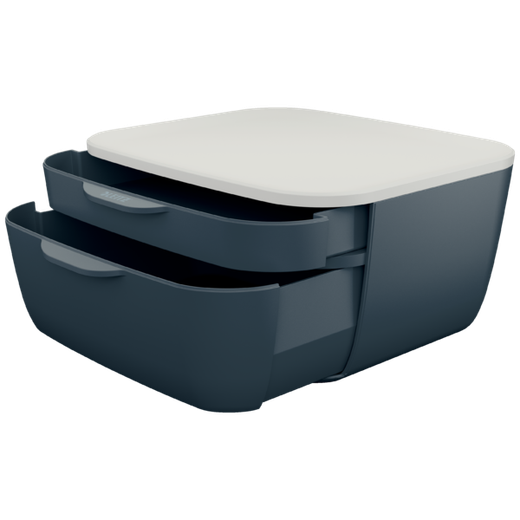 Fichero cajones de sobremesa leitz cosy 2 cajones gris