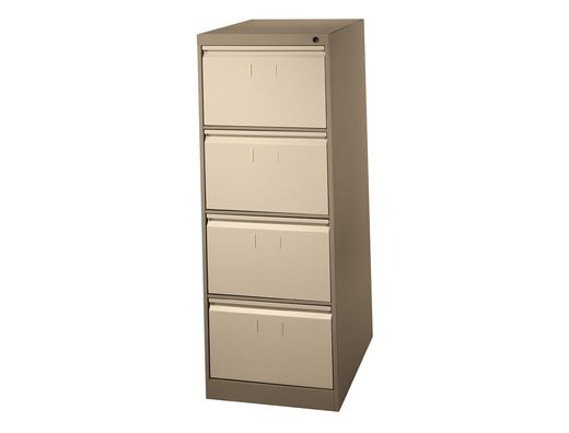 Fichero Cajones de Suelo Metal 4 Cajones 132 cm Alto 65 cm Prof 47,5 Ancho Color Beige N.34 Guias Telescop Antivuelc