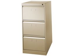 Fichero Cajones de Suelo Metalico de 3 Cajones 101 Alto,65 Prof. 47,5 Ancho Color Beige N.34