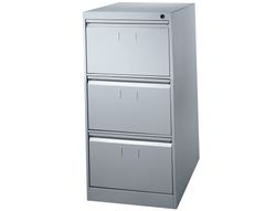 Fichero Cajones de Suelo Metalico de 3 Cajones 101 Alto,65 Prof. 47,5 Ancho Color Gris N.1375