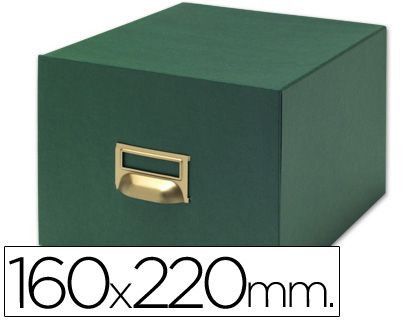Fichero Fichas Tela Verde 1000 Fichas N.5 -Tamaño 160X220 Mm