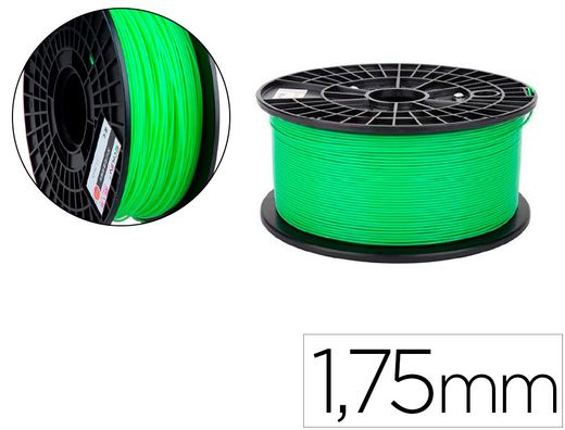 Filamento 3d colido pla luminoso 1,75 mm 1 kg verde