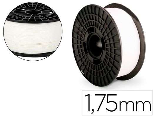 Filamento 3d colido pla nylon 1,75 mm 1 kg blanco