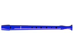 Flauta Hohner 9508 Color Azul Funda Verde y Transparente