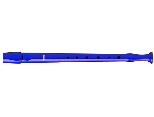 Flauta Hohner 9508 Color Azul Funda Verde y Transparente