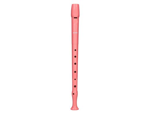Flauta hohner 9508 color coral funda verde y transparente