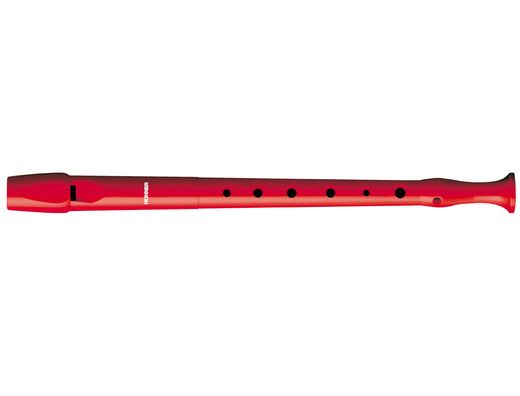Flauta Hohner 9508 Color Roja Funda Verde y Transparente